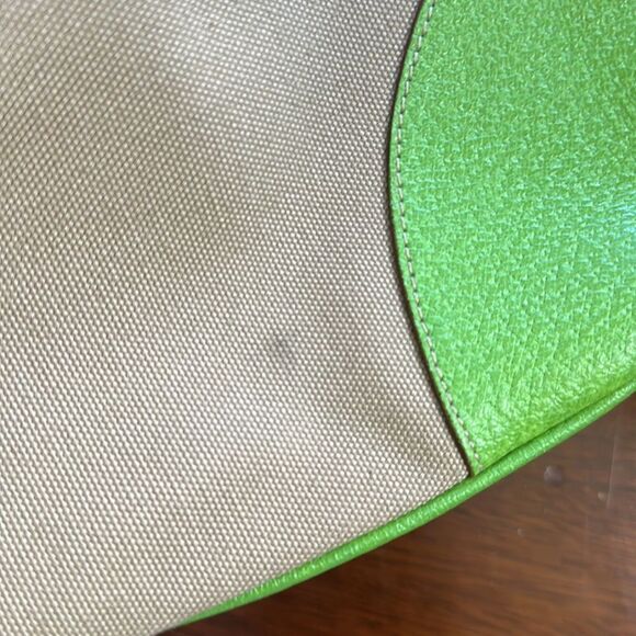 Vintage Prada Large Cinghiale-Trimmed Canapa Bauletto Bag - Picture 11 of 13